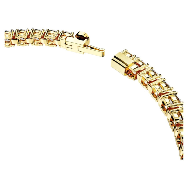 Swarovski Matrix Tennis Bracelet - White with Gold Tone Plating 5657664