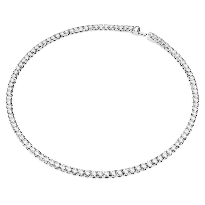 Swarovski Matrix Tennis Necklace - White with Rhodium Plating 5661257