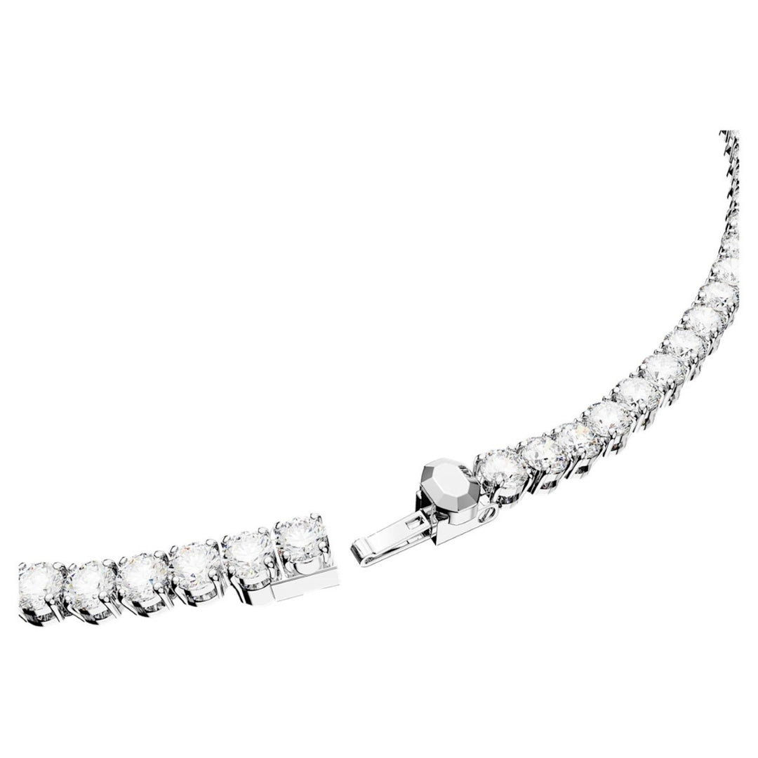 Swarovski Matrix Tennis Necklace - White with Rhodium Plating 5661257