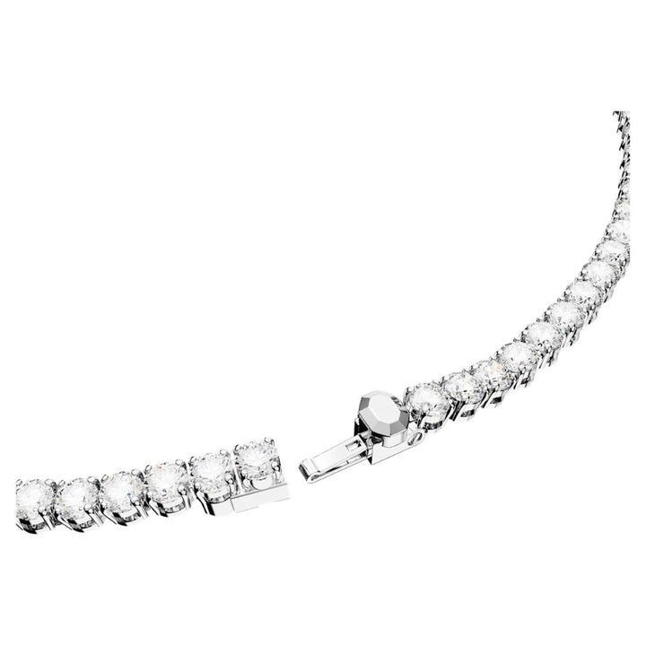 Swarovski Matrix Tennis Necklace - White with Rhodium Plating 5661257