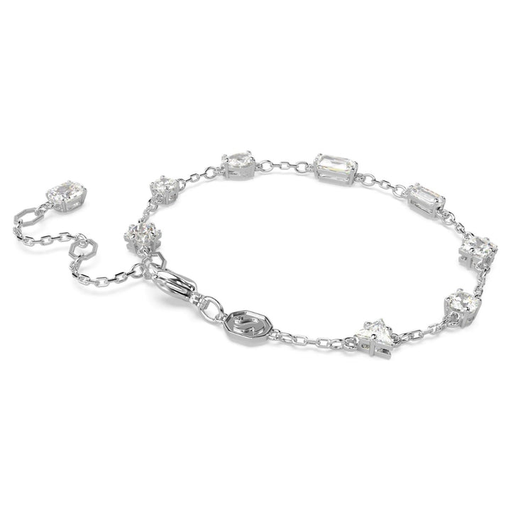 Swarovski Mesmera Bracelet Scattered Design - White with Rhodium Plating 5661530