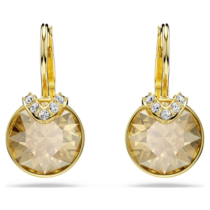 Niche Jewellery Swarovski Bella V Drop Earrings - Gold with Gold Tone Plating detail