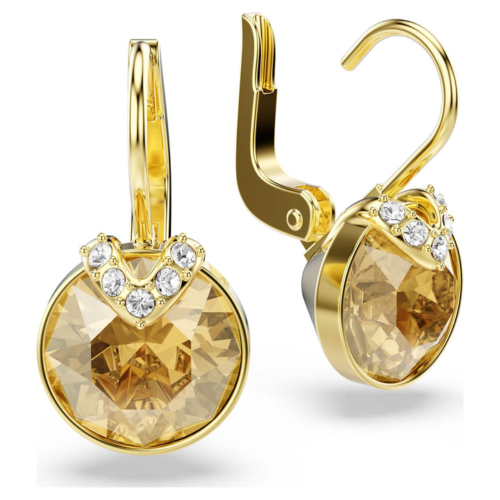 Niche Jewellery Swarovski Bella V Drop Earrings - Gold with Gold Tone Plating detail
