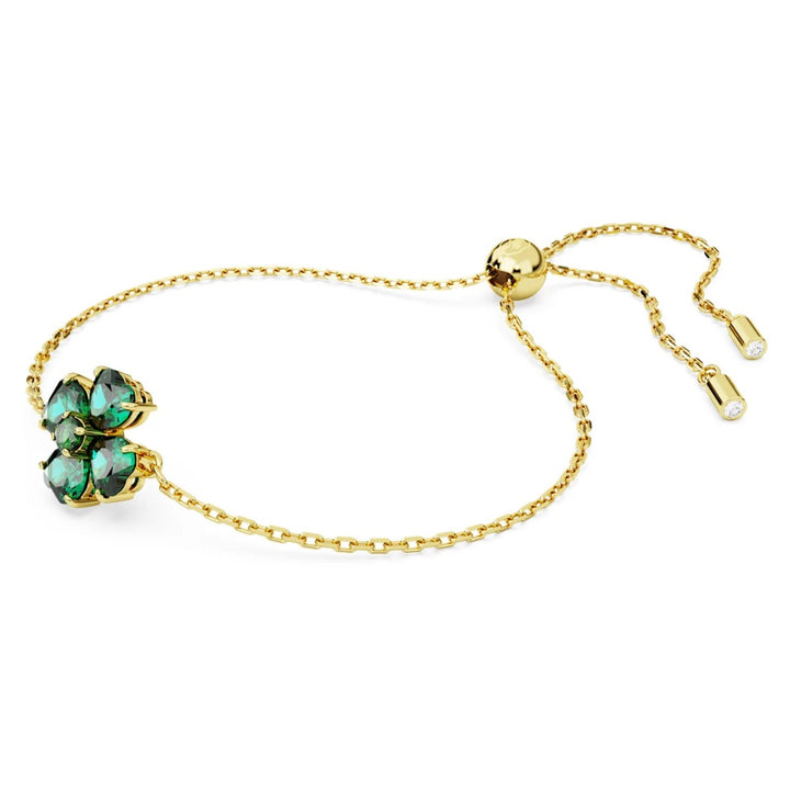 Swarovski Idyllia Clover Bracelet - Green with Gold Tone Plating 5666585