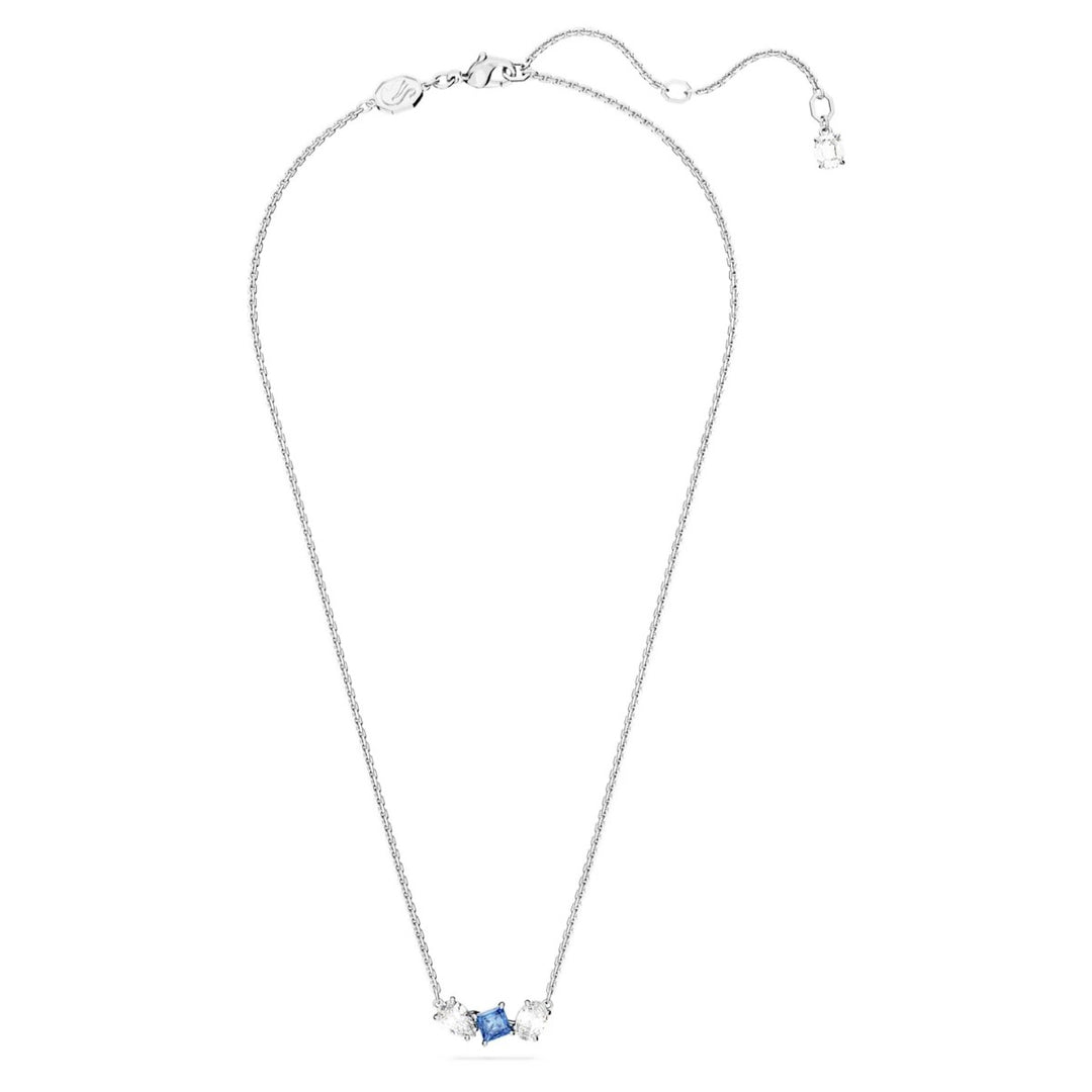 Swarovski Mesmera Pendant Mixed Cuts - Blue with Rhodium Plating 5668276