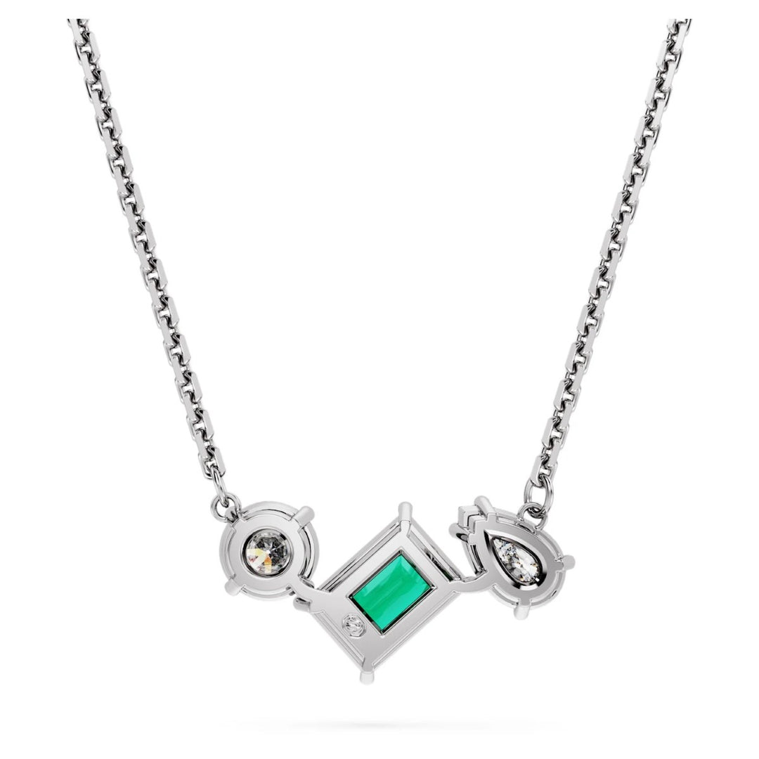 Swarovski Mesmera Pendant - Green with Rhodium Plating