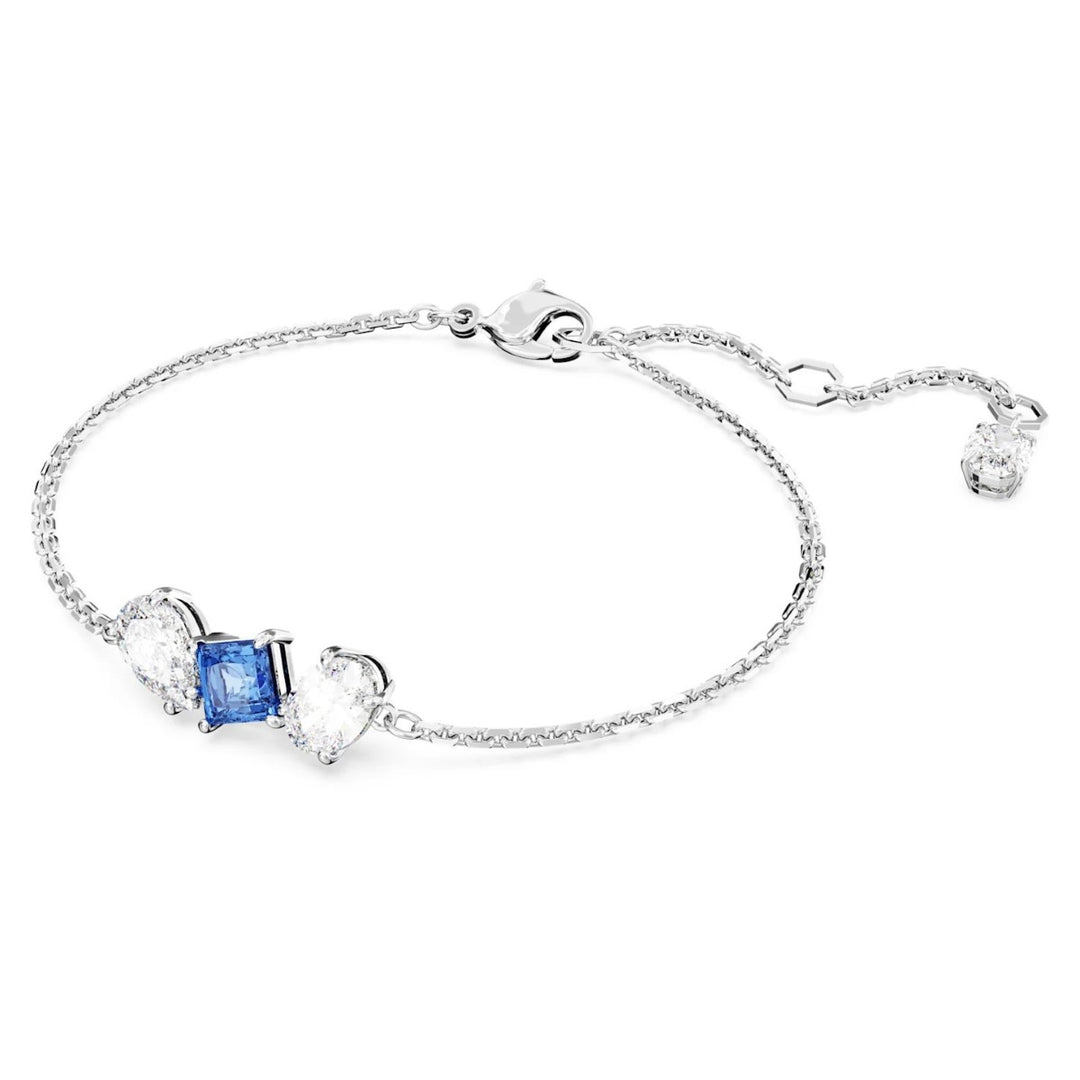 Swarovski Mesmera Bracelet Mixed Cuts - Blue with Rhodium Plating