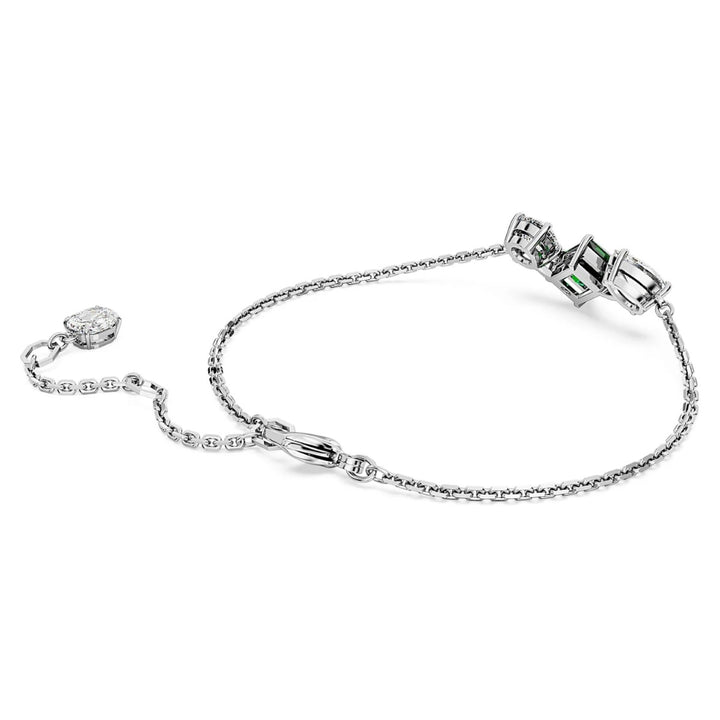 Swarovski Mesmera Bracelet Mixed Cuts - Green with Rhodium Plating 5668360