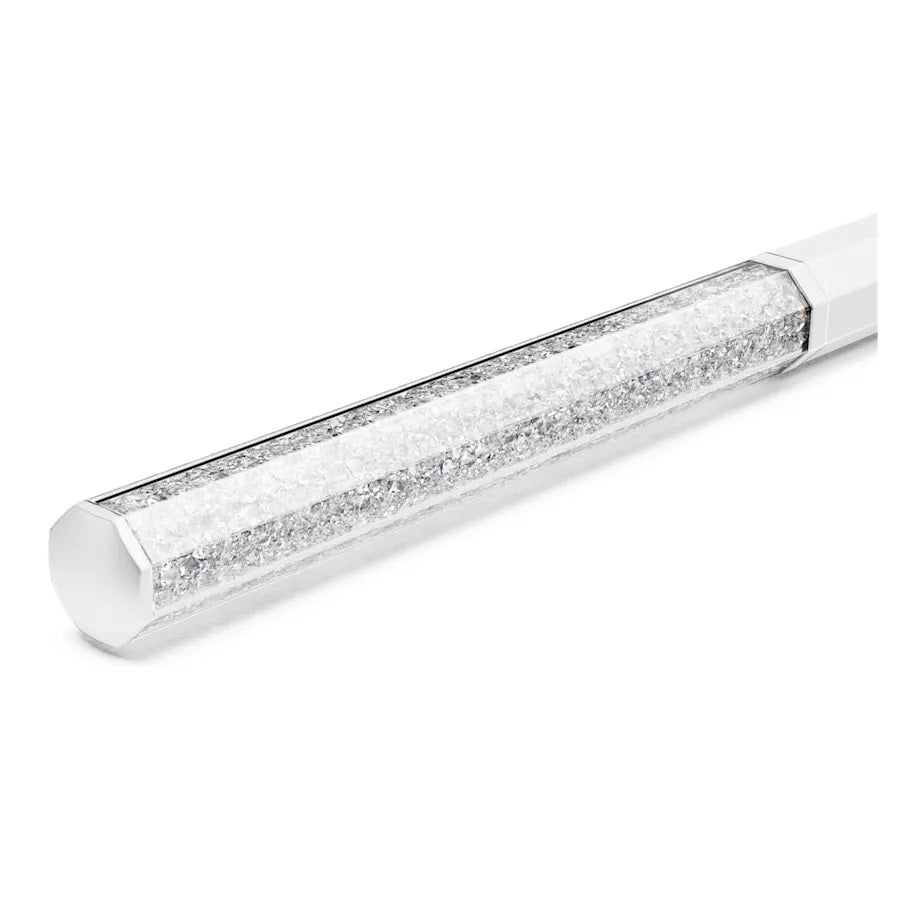 Swarovski Crystalline Octagon Shape Ballpoint Pen - White Lacquered
