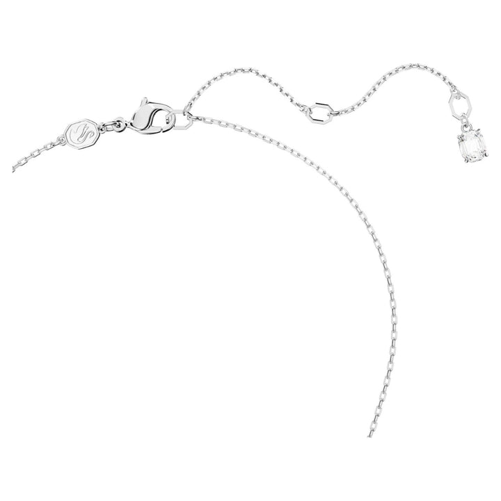 Swarovski Dextera Pendant Interlocking Loop - White with Rhodium Plating 5670251