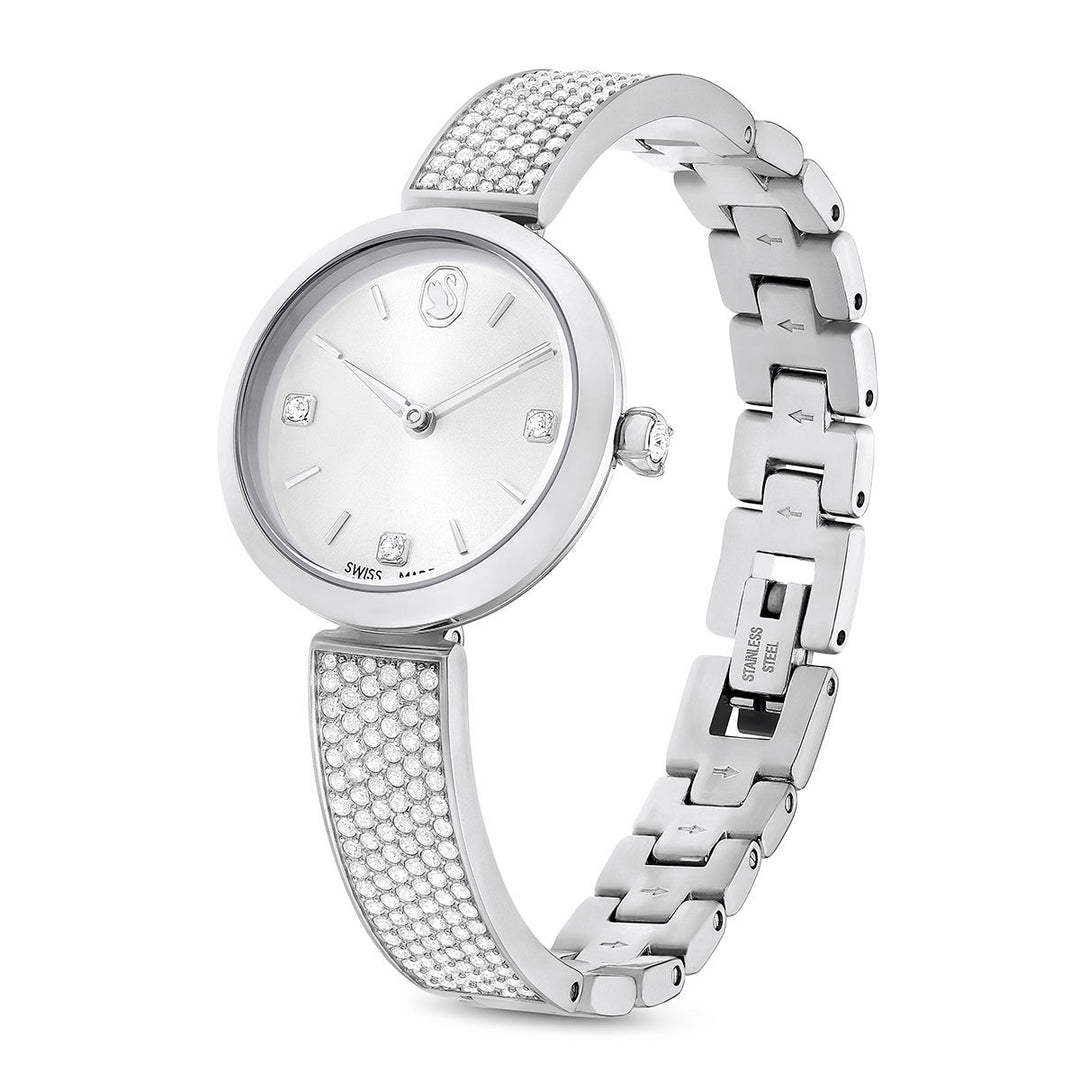 Swarovski Illumina Watch Metal Bracelet - Silver Tone Stainless Steel 5671205
