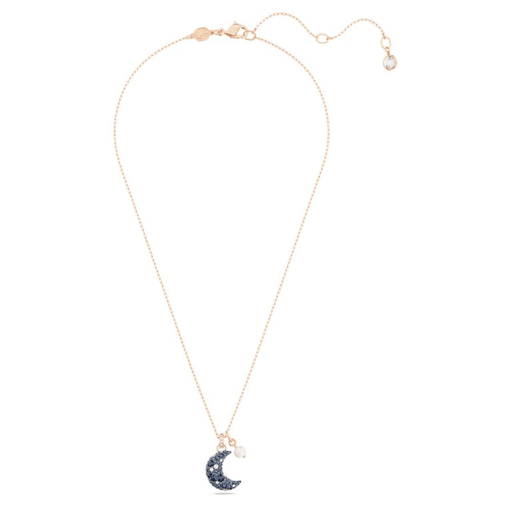 Swarovski Luna Moon Pendant - Multicoloured with Rose Gold Tone Plating 5671585