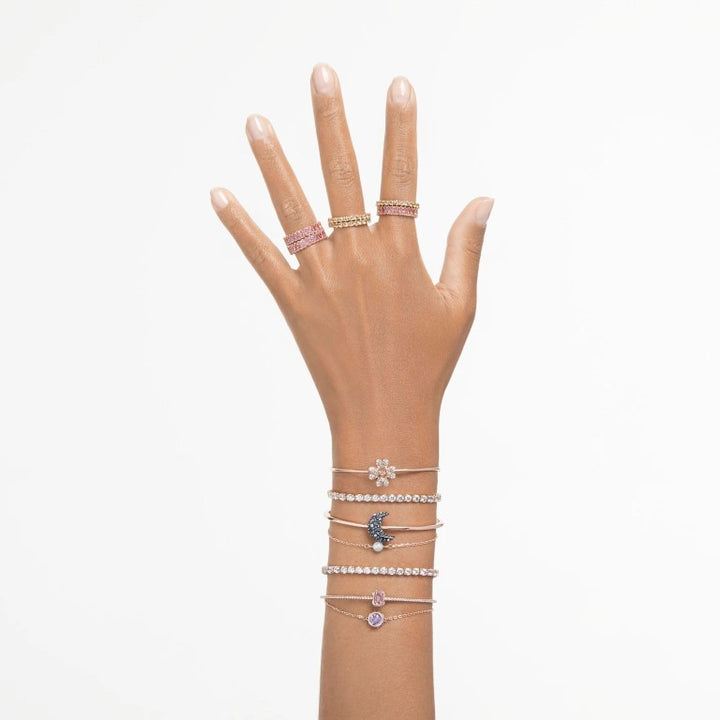 Swarovski Luna Moon Bangle - Multicolour with Rose Gold Tone Plating 5671586