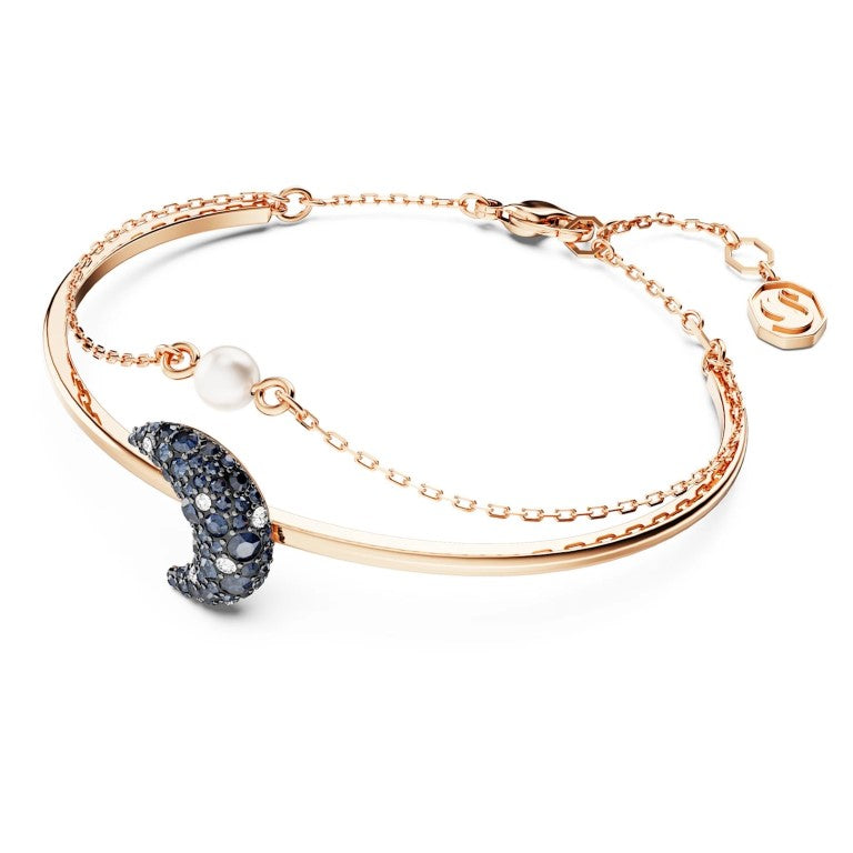 Swarovski Luna Moon Bangle - Multicolour with Rose Gold Tone Plating 5671586