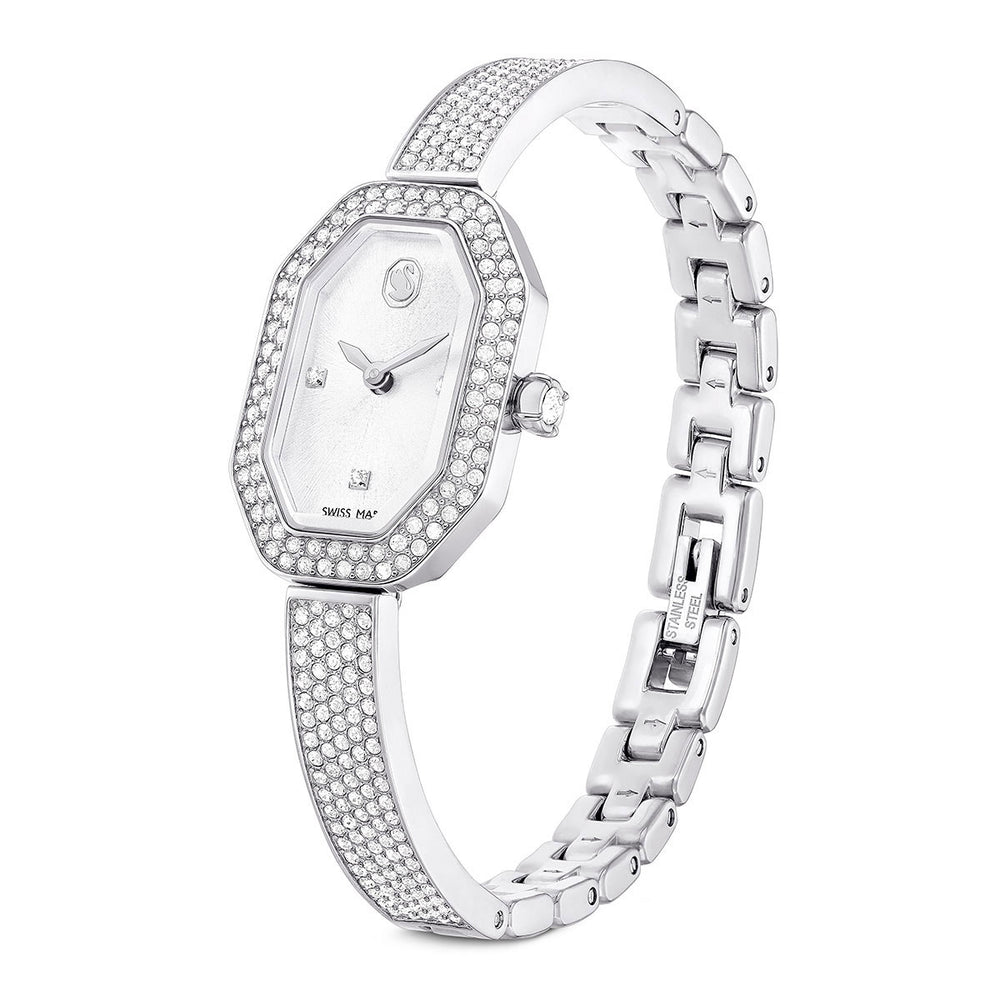 Swarovski Dextera Bangle Watch Metal Bracelet - Silver Tone 5672977