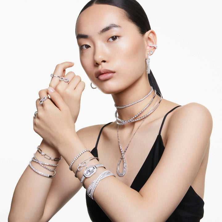 Niche Jewellery Swarovski Dextera Watch Metal Bracelet - Silver Tone detail