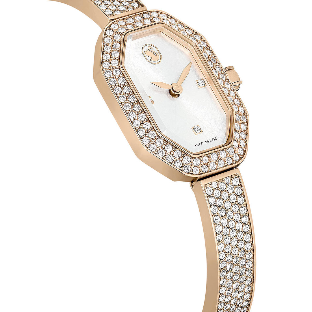 Swarovski Dextera Bangle Watch Metal Bracelet - Gold Tone Champagne Finish 5672987
