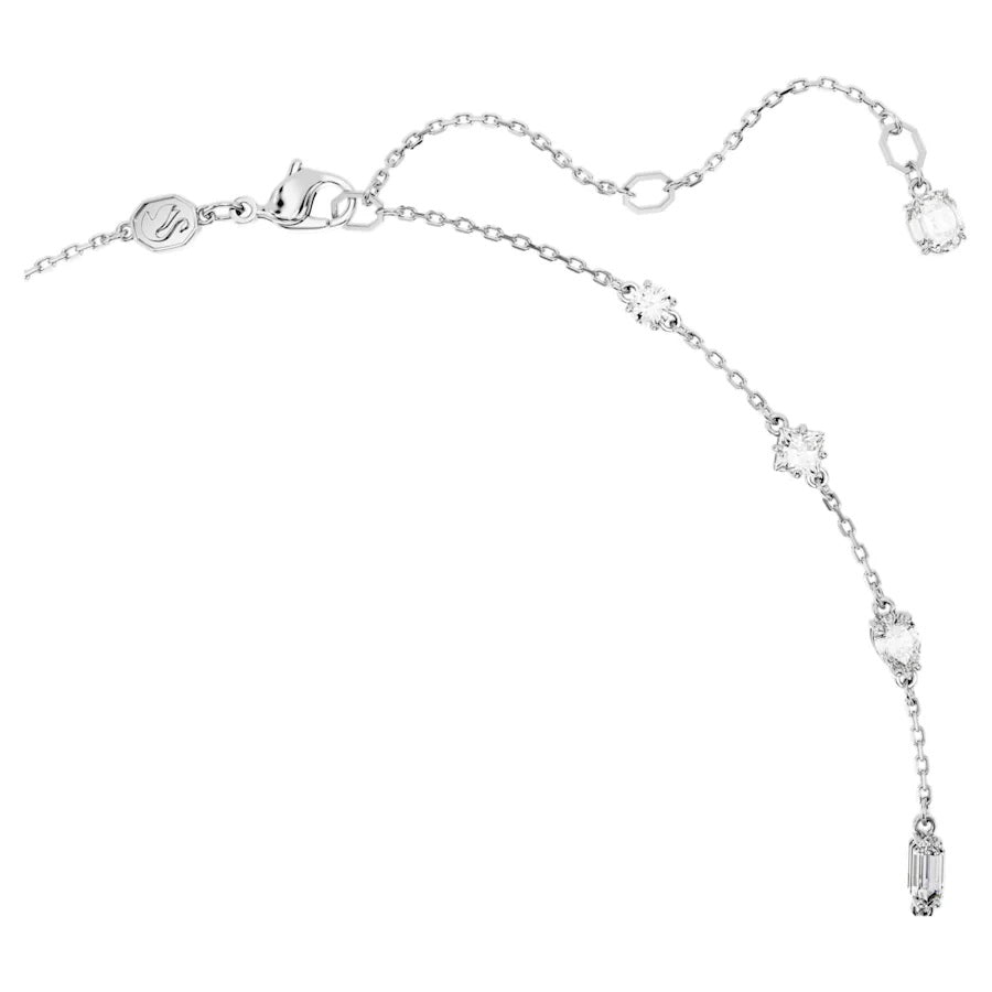 Swarovski Mesmera Scattered Design Necklace - White with Rhodium Plating 5676989