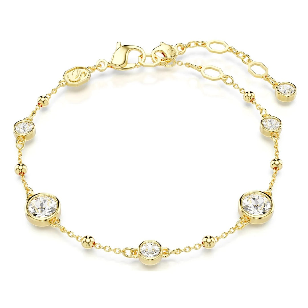 Swarovski Imber Bracelet Round Cut - Gold Tone Plated 5680094