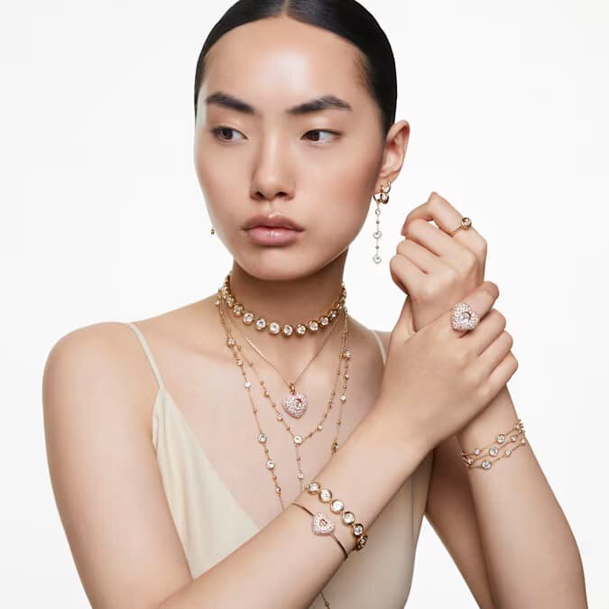 Swarovski Imber Bracelet Round Cut - Gold Tone Plated 5680094