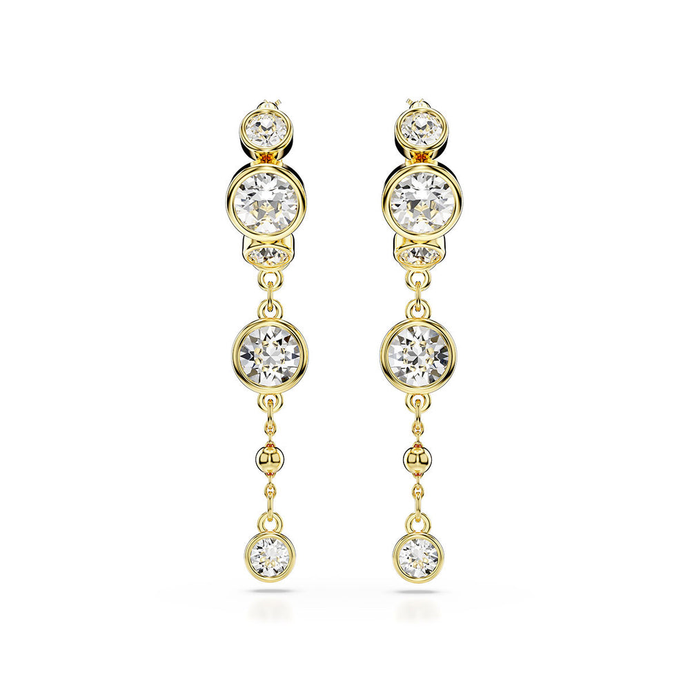 Swarovski Imber Drop Earrings - White with Gold Tone Plating