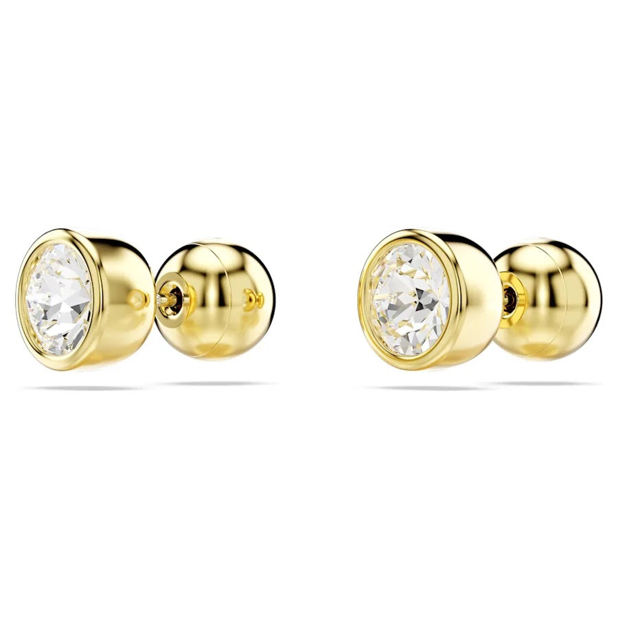 Swarovski Imber Stud Earrings - White with Gold Tone Plating 5681552
