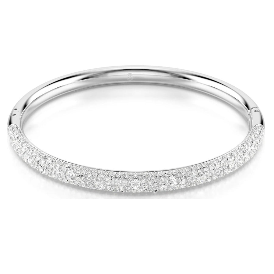 Swarovski Meteora Bangle Snow PavÃ© - White with Rhodium Plating 5684241, 5684242