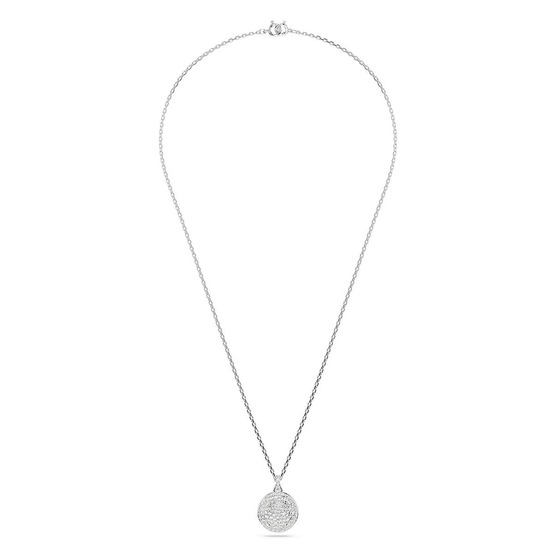 Swarovski Meteora Layered Pendant - White with Rhodium Plating 5684244