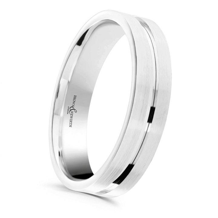 Brown & Newirth 'Atom' Men's Wedding Ring