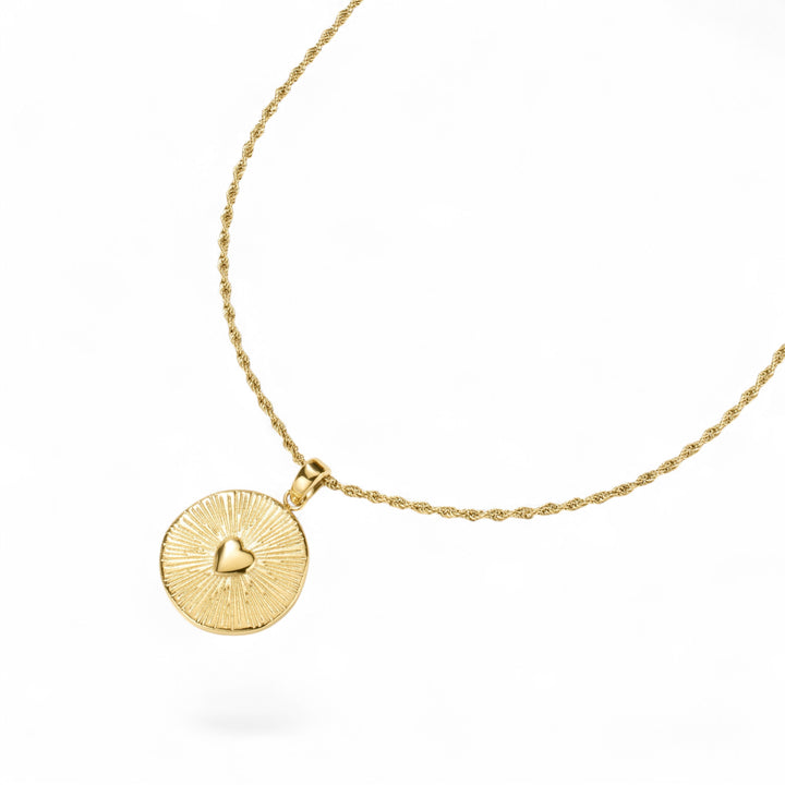 D.Louise Talisman Heart Gold Necklace
