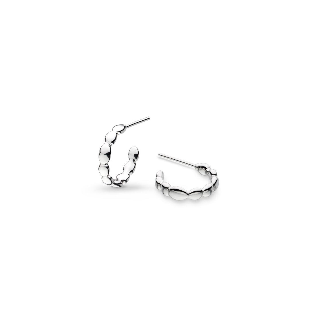 Kit Heath Coast Pebble Ridge Midi Hoop Stud Earrings - 60171RP