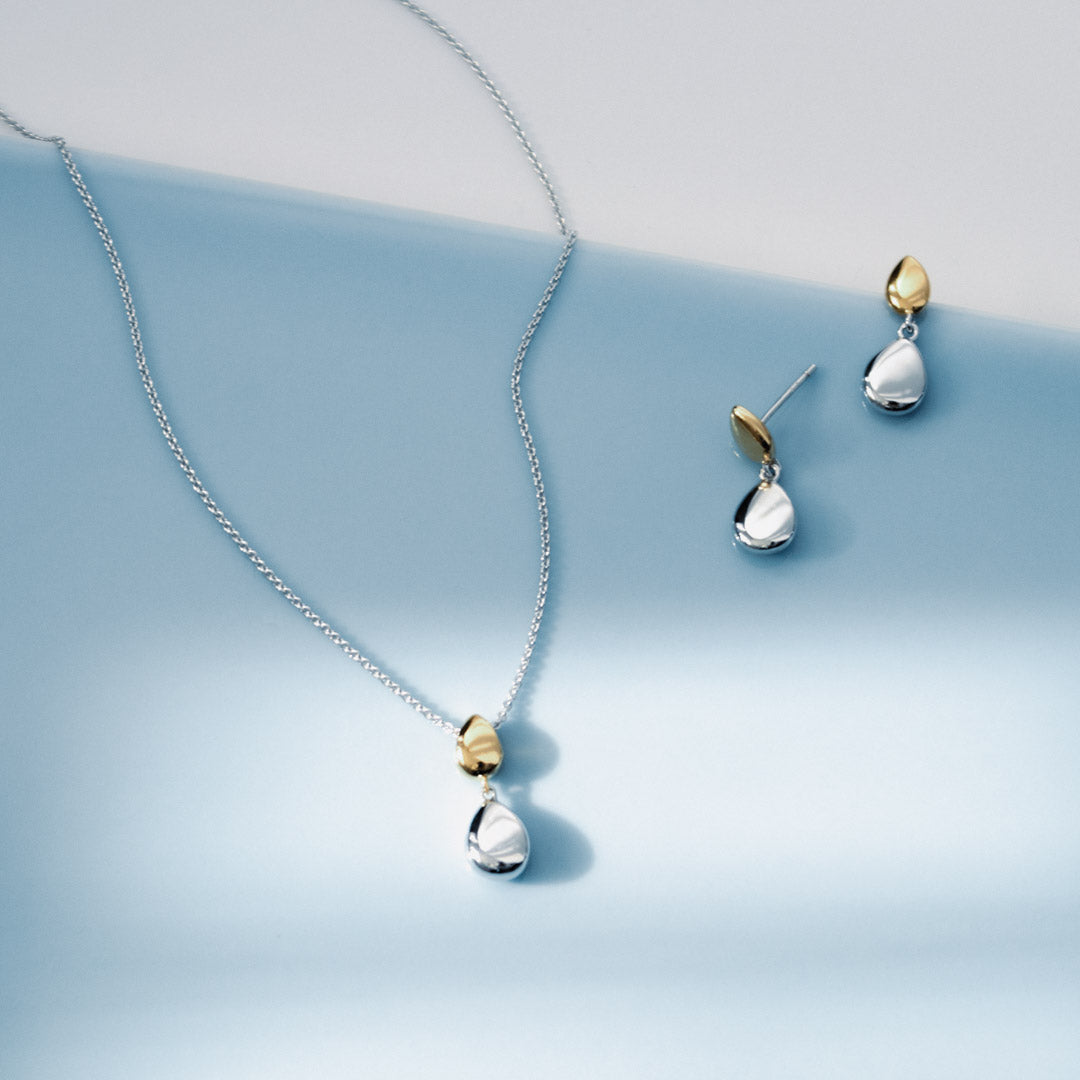 Kit Heath Coast Pebble Golden Necklace 90186GRP