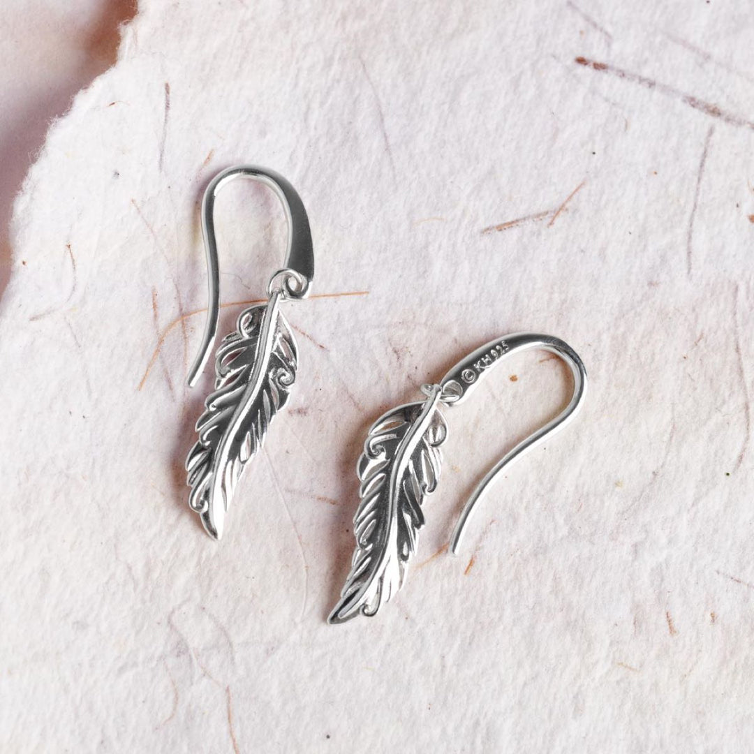 Kit Heath Feather Wisp Drop Earrings - 60316RP