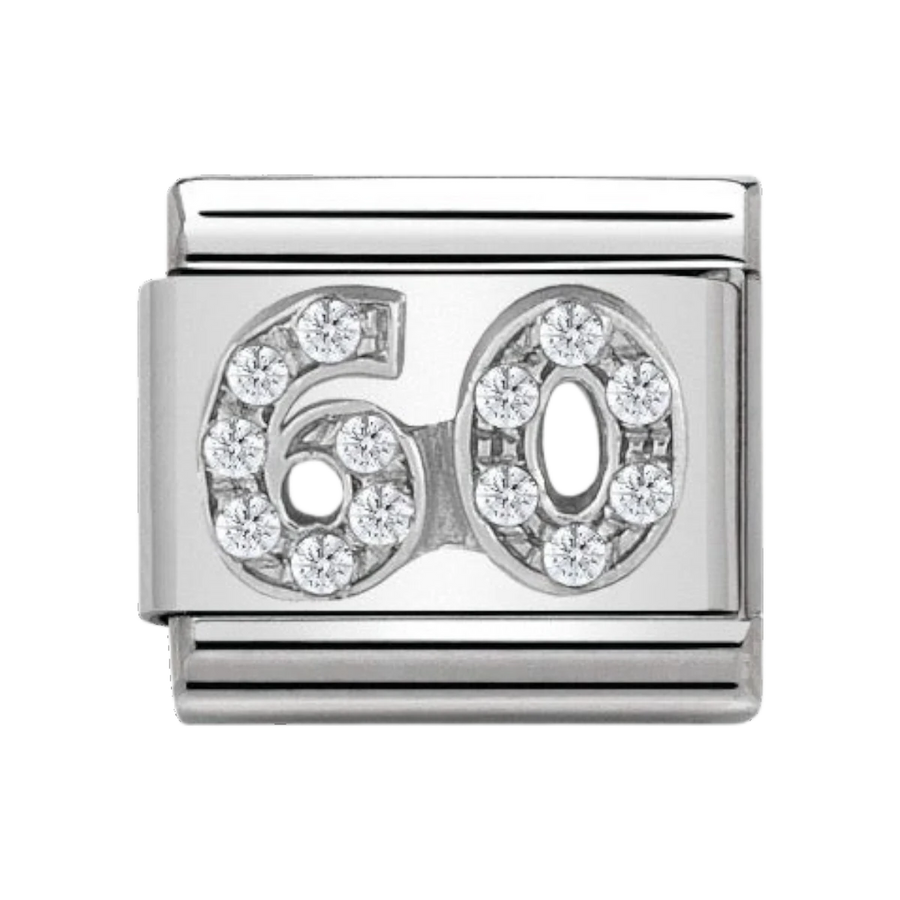 Nomination Silver and Zirconia Classic 60 Charm 330304/24
