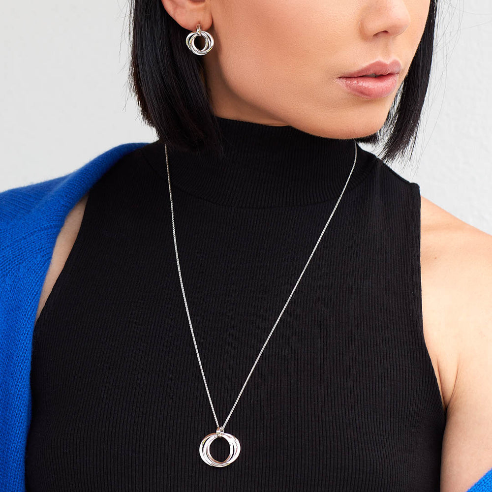 Kit Heath Bevel Trilogy Grande Link Slider Necklace 9170RP