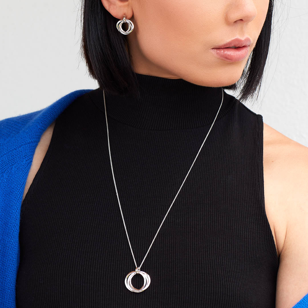 Kit Heath Bevel Trilogy Grande Link Slider Necklace 9170RP