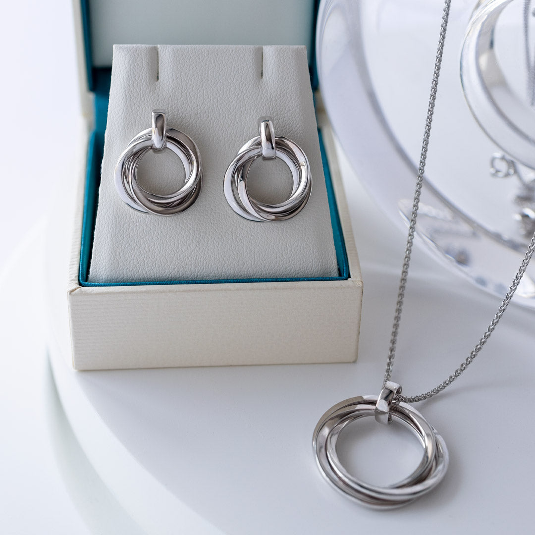 Kit Heath Bevel Trilogy Grande Link Slider Necklace 9170RP