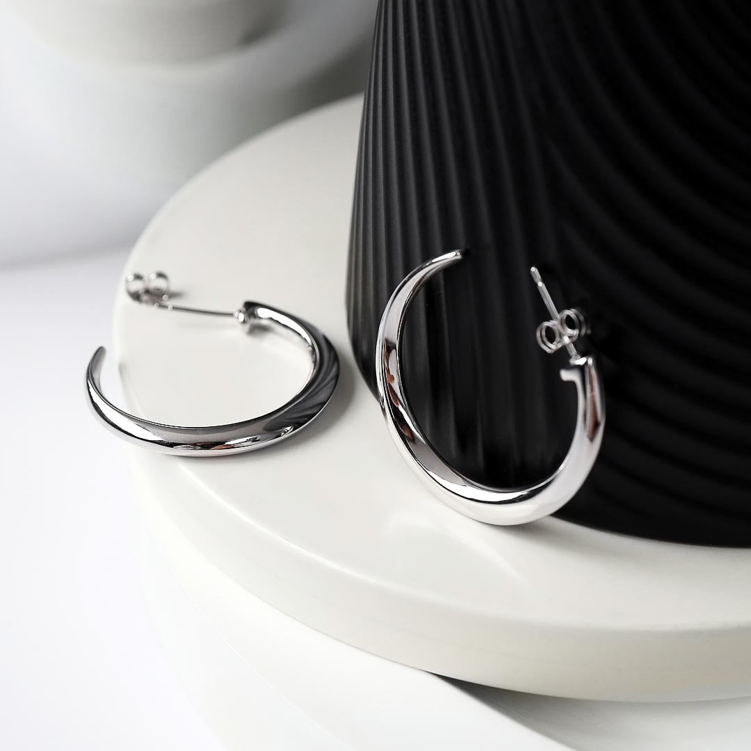 Kit Heath Bevel Cirque Grande Hoop Earrings 61775RP