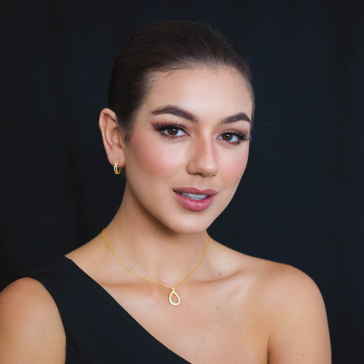 Georgini Goddess Link Hoop Earrings - Gold - IE1125G