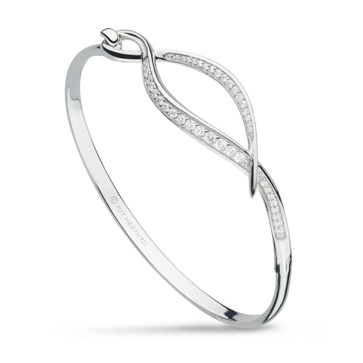 Kit Heath Entwine Twine Twist Pave Hinged Bangle 70227CZ