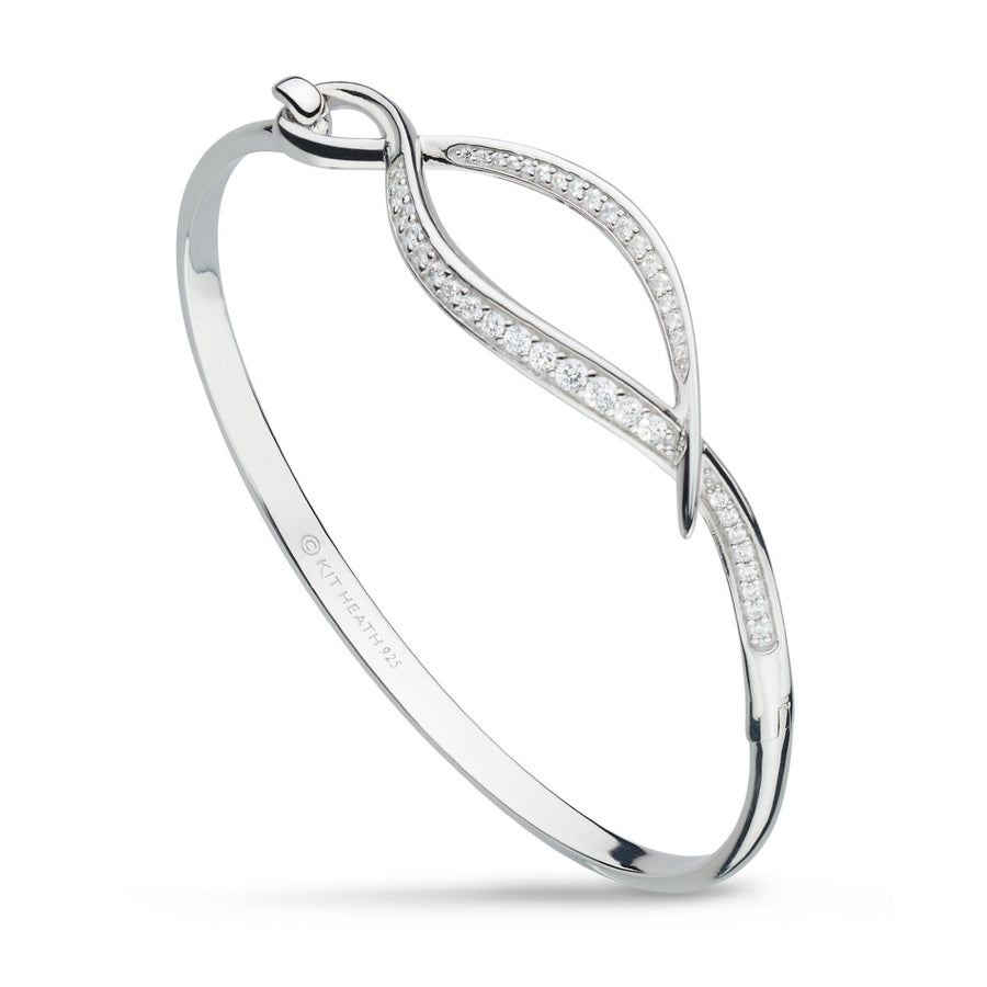 Kit Heath Entwine Twine Twist Pave Hinged Bangle 70227CZ