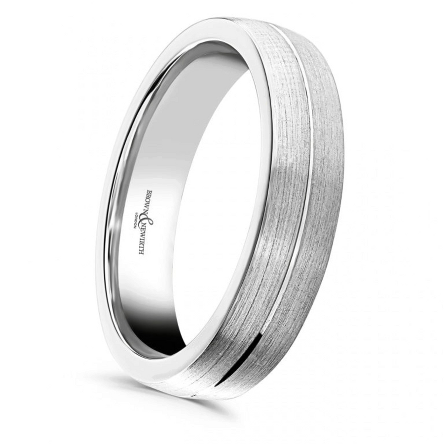 Brown & Newirth 'Saturn' Wedding Band, For Him