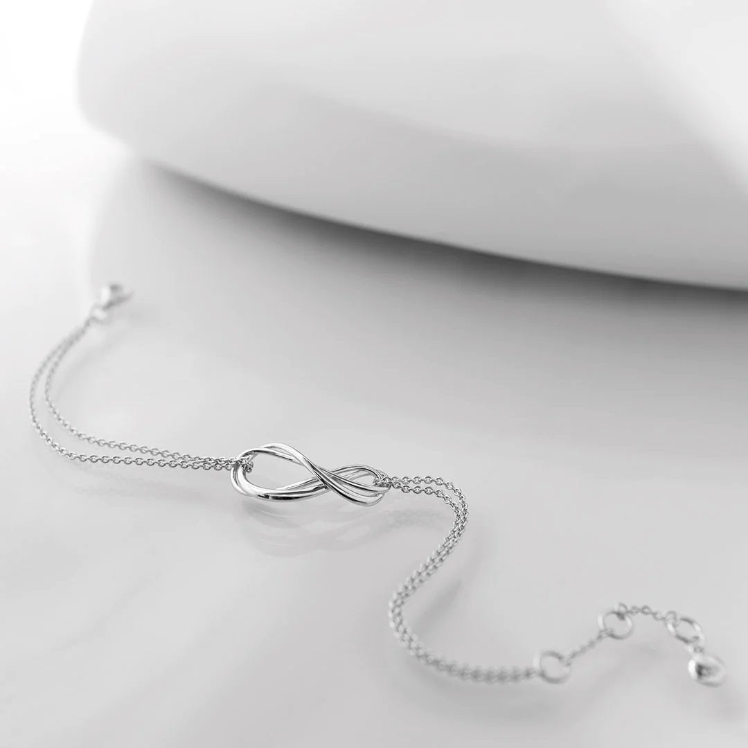 Kit Heath Silver Infinity Twin Chain Bracelet - 71161RP