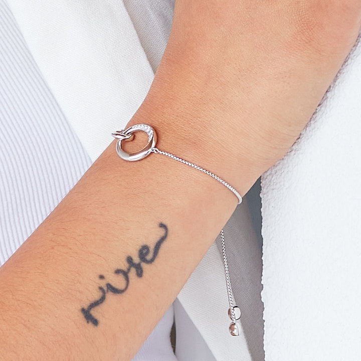 Kit Heath Bevel Cirque Zirconia Link Toggle Bracelet 7152CZ