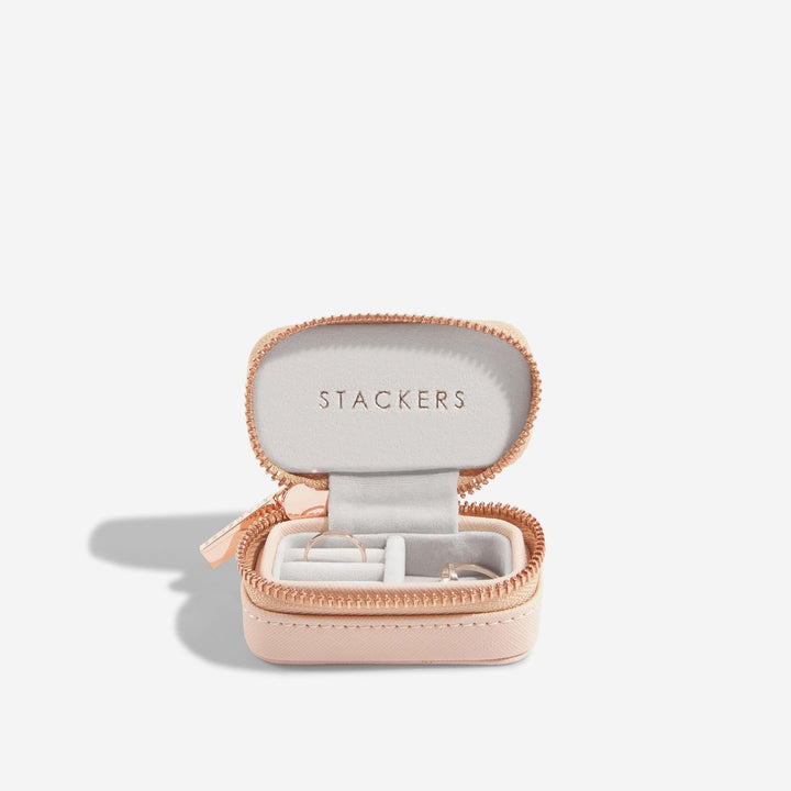 Stackers Blush Petite Zipped Jewellery Box