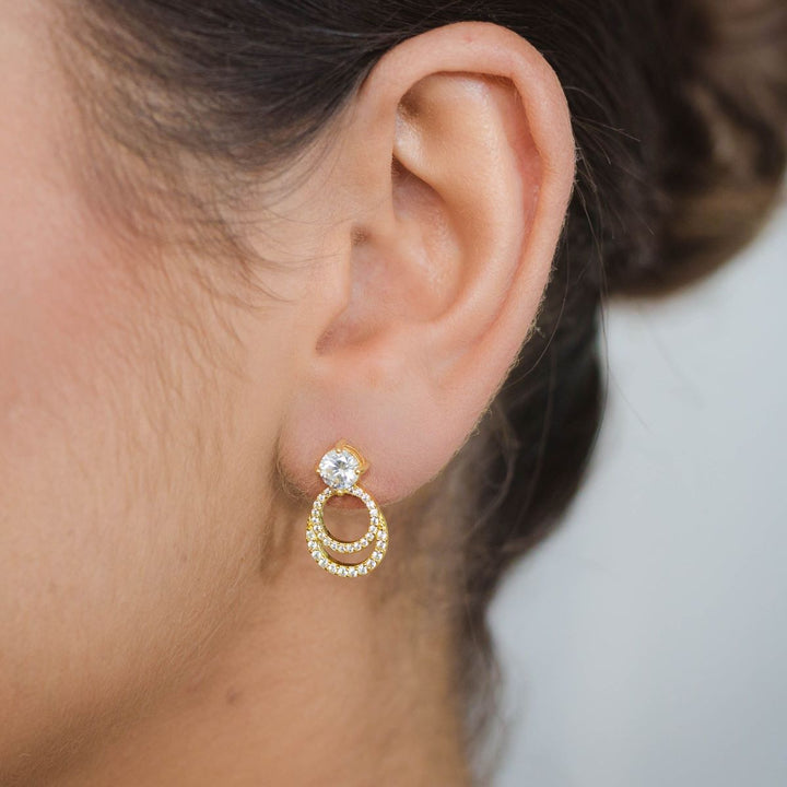 Georgini Goddess Luna Earrings - Gold - IE1123G