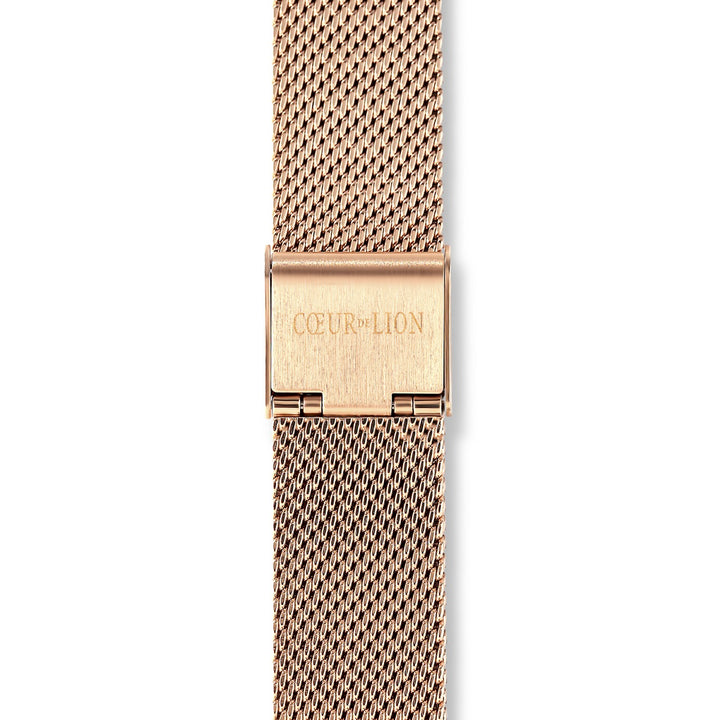 Coeur De Lion Watch - Mocha Matt with Rose Gold Milanese Strap 7611701636