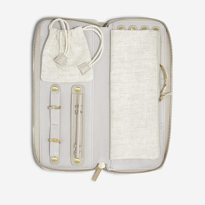 Stackers Jewellery Roll - Linen and Oatmeal 76392