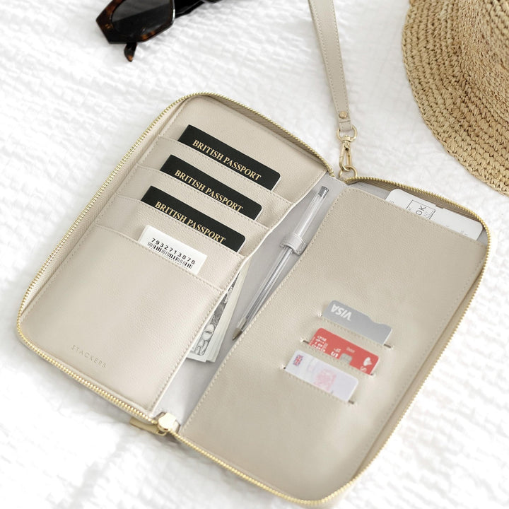 Stackers Oatmeal and Linen Family Passport Holder 76456