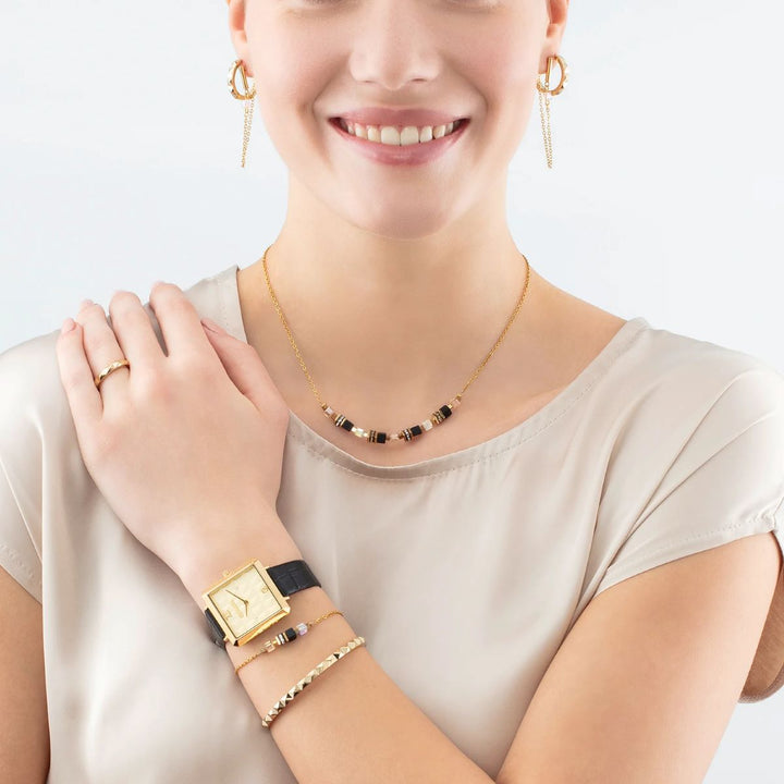 Coeur De Lion Spikes Hoop Earrings - Gold